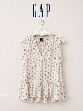 Gap lightly florals patterned blouse size M